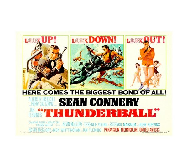 1965 Thunderball (United Artists) Horizontal (Rare) 