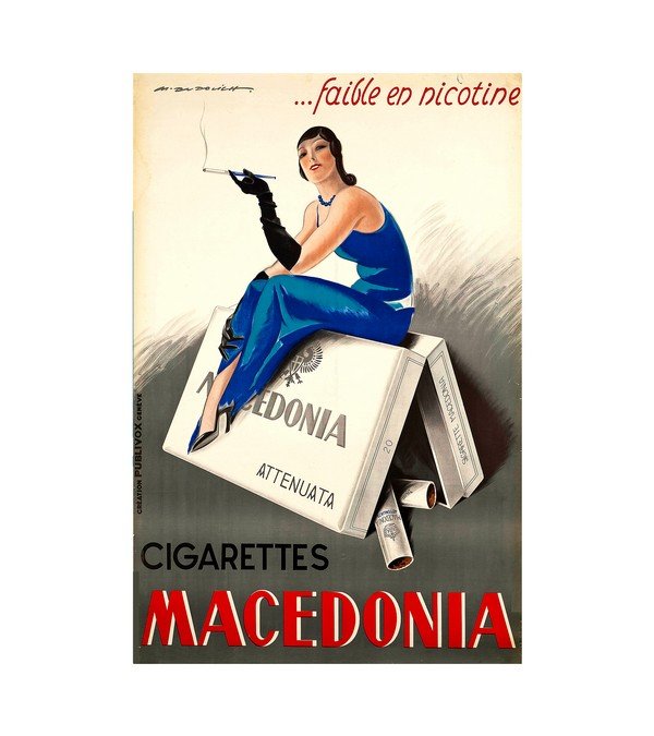 1931 Macedonia Cigarettes Italy