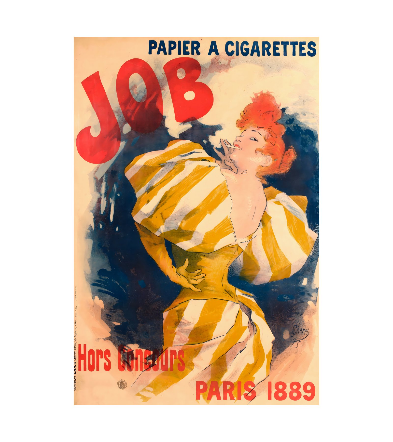 1895 Jules Cheret - Job - Papier a Cigarettes 