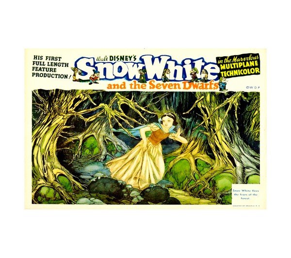 1937 Snow White - Disney (Horizontal) 