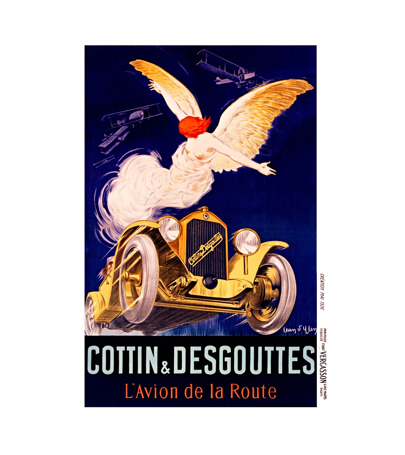 1926 Cottin et Desgouttes, l’avion de la route Jean d'Ylen (French, 1886-1938)