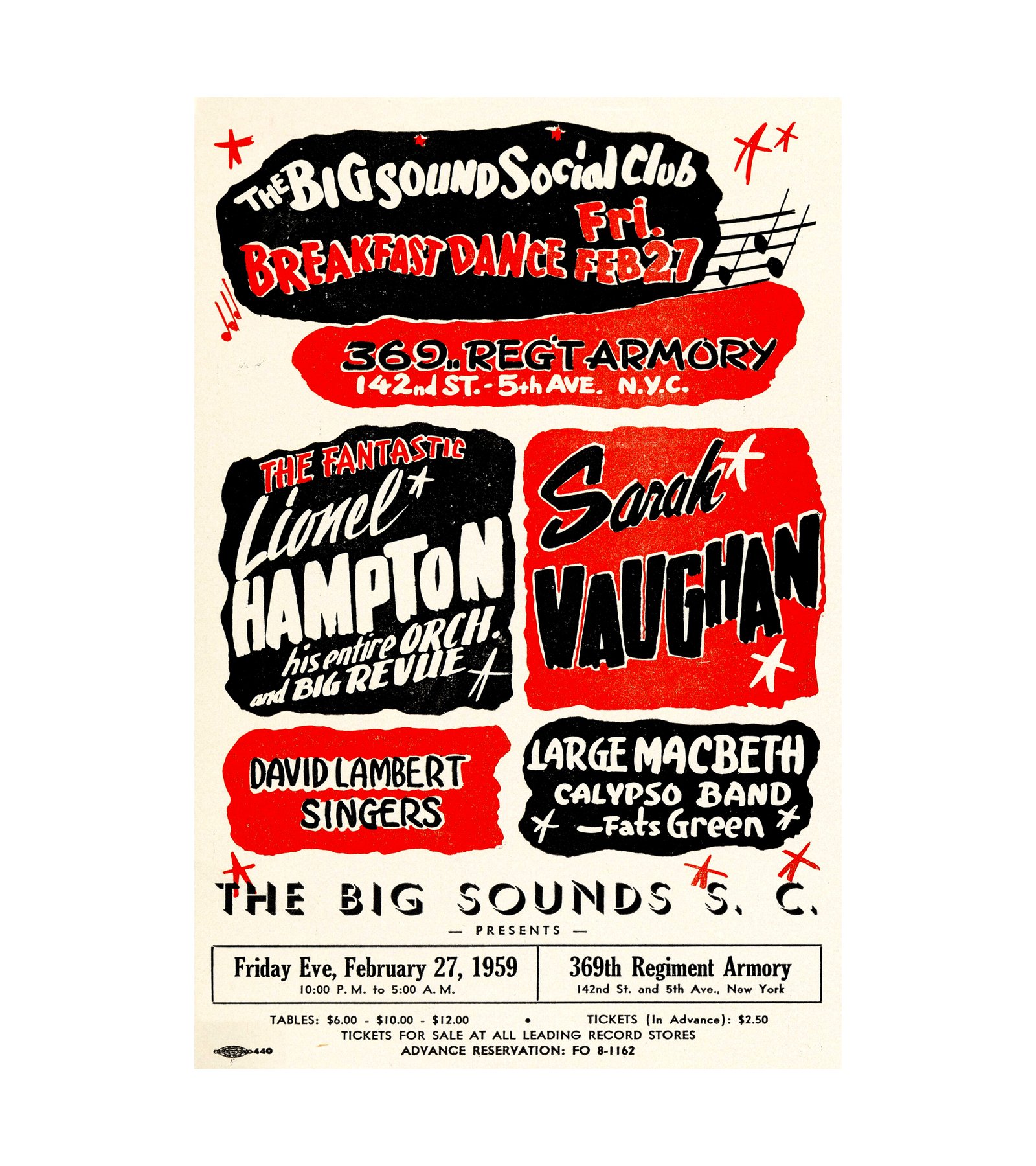 1959 Sarah Vaughan, Lionel Hampton New York City, Jazz 