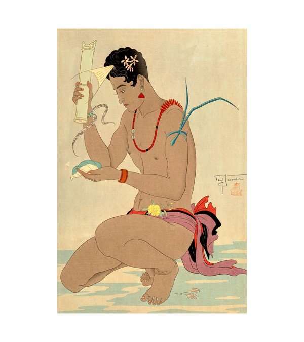 Paul Jacoulet (French, 1902-1960) Le Betel 'Yap'