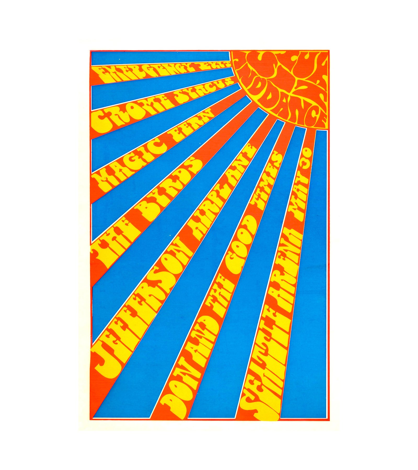 1967 Jefferson Airplane, The Byrds Seattle, WA 