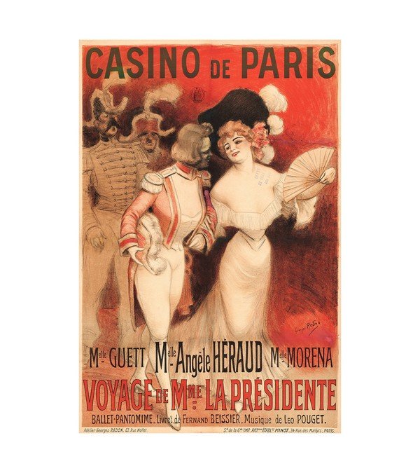 1895 Casino de Paris Ballet-Pantomime 'Voyage de Mme. La Presidente'