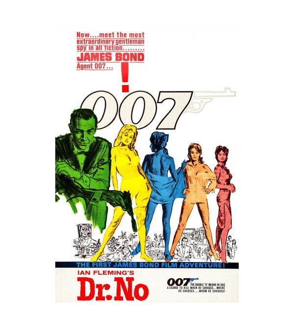 1962 Dr. No James Bond First Film 