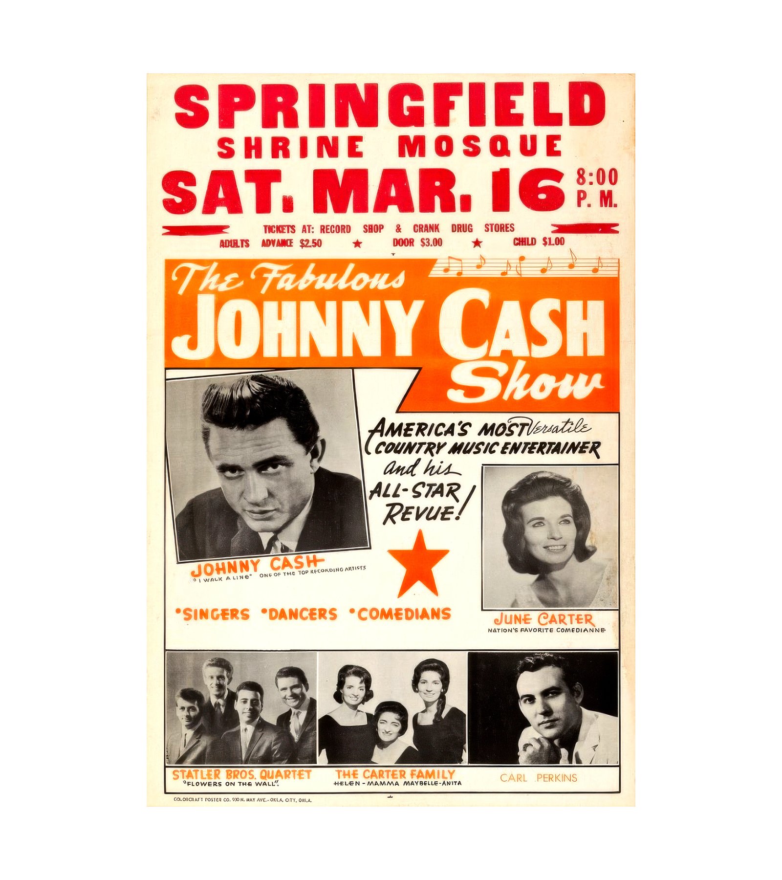 1967 Johnny Cash - The Shrine Mosque, Springfield, MO 