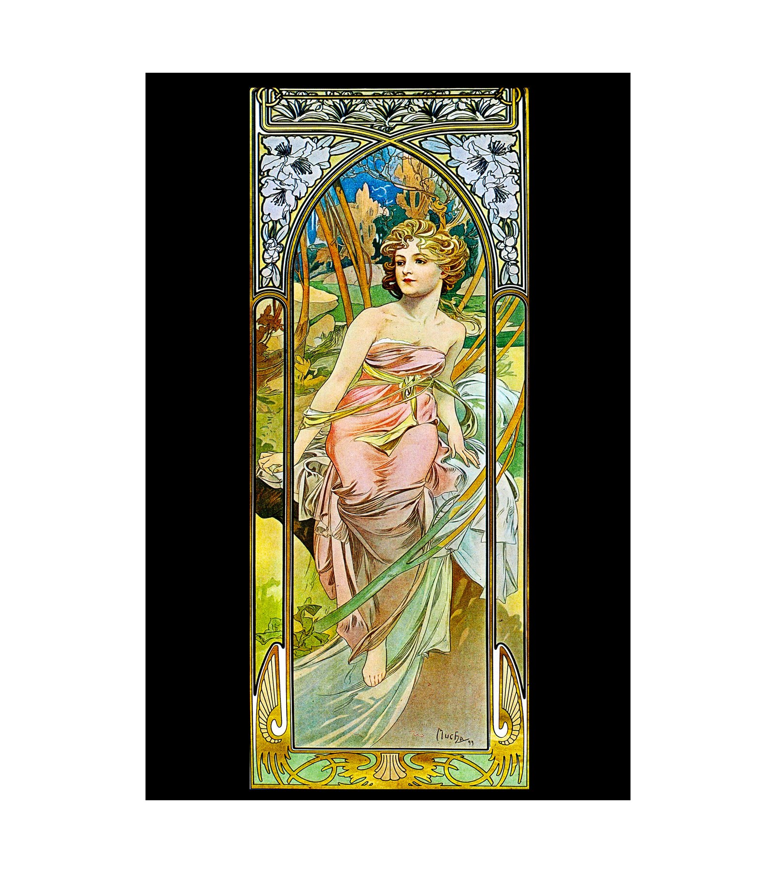 1899 Eveil Du Matin Morning Awakening Alphonse Mucha