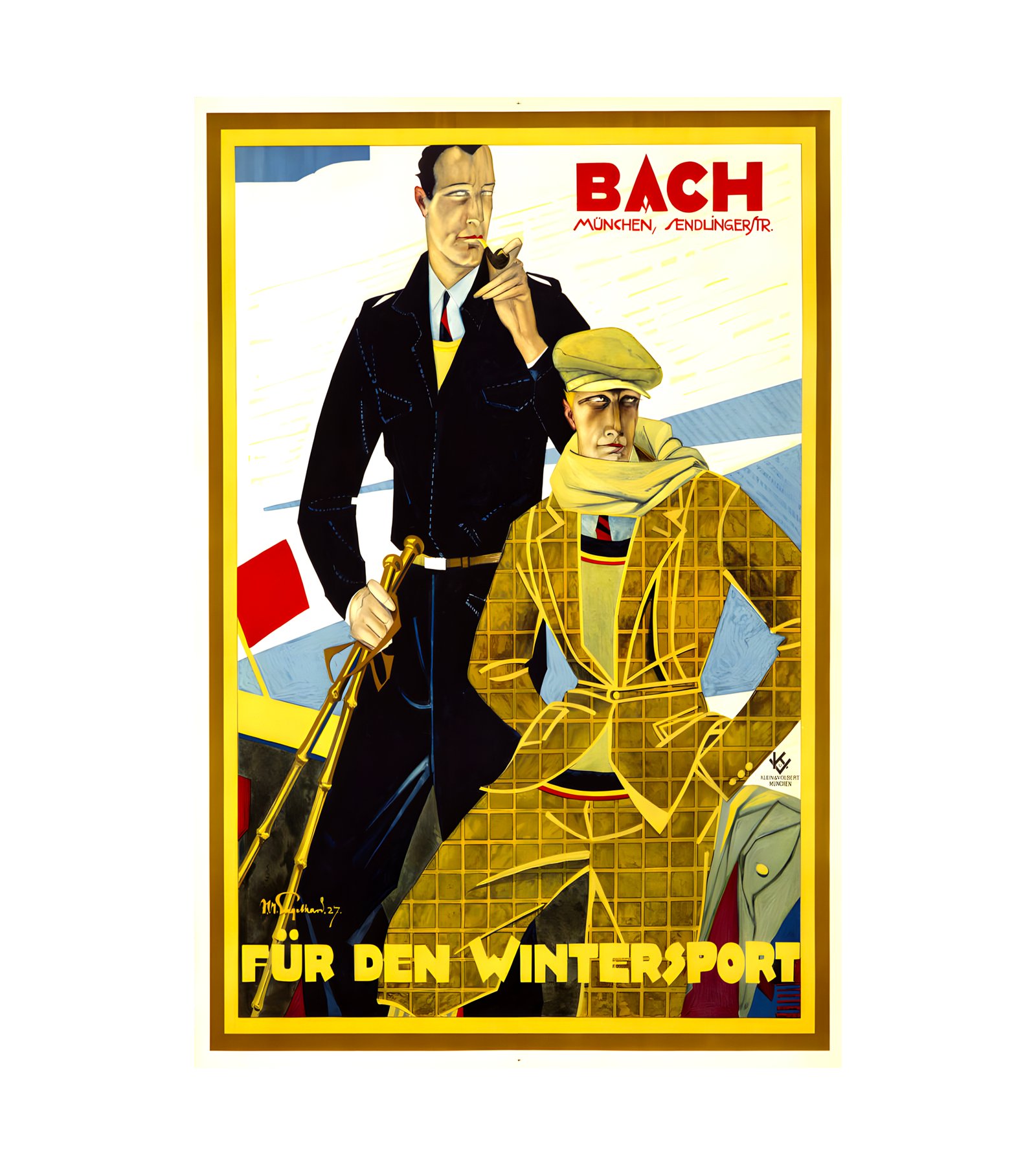 1921 Bach - fur den Wintersport Klein & Volbert, Munchen 