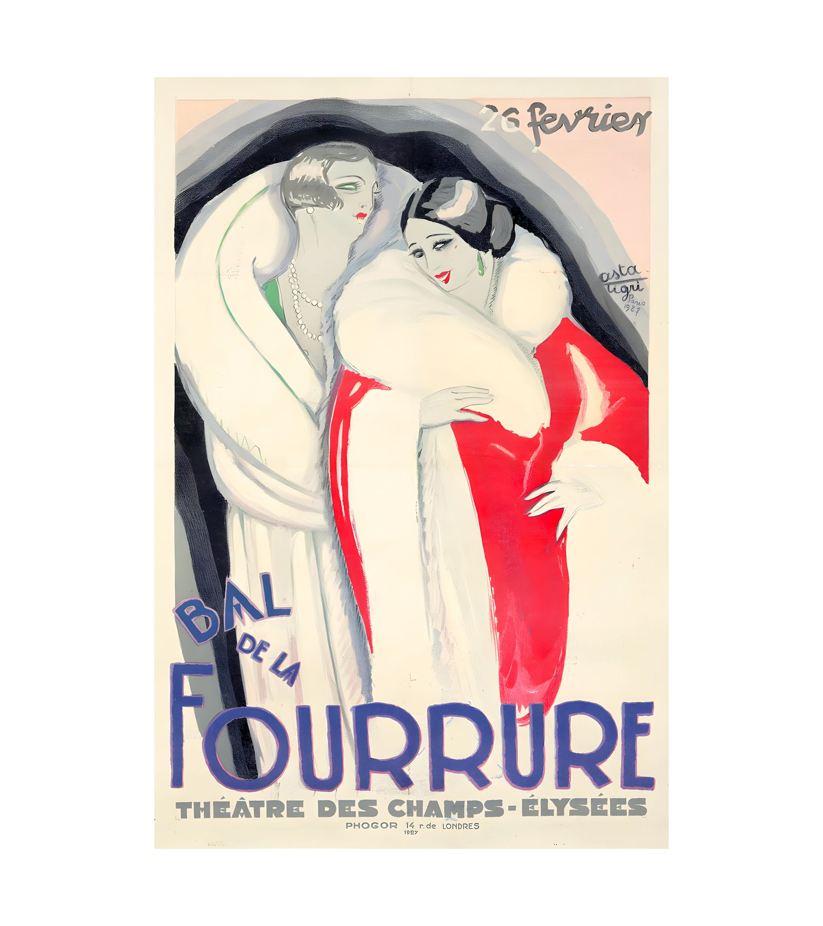 1927 ASTA TIGRI - Bal de la Fourrure 