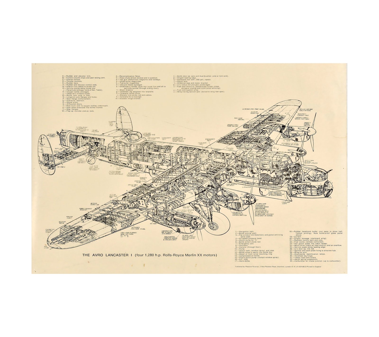 1943 RAF Boeing Halifax Aircraft 
