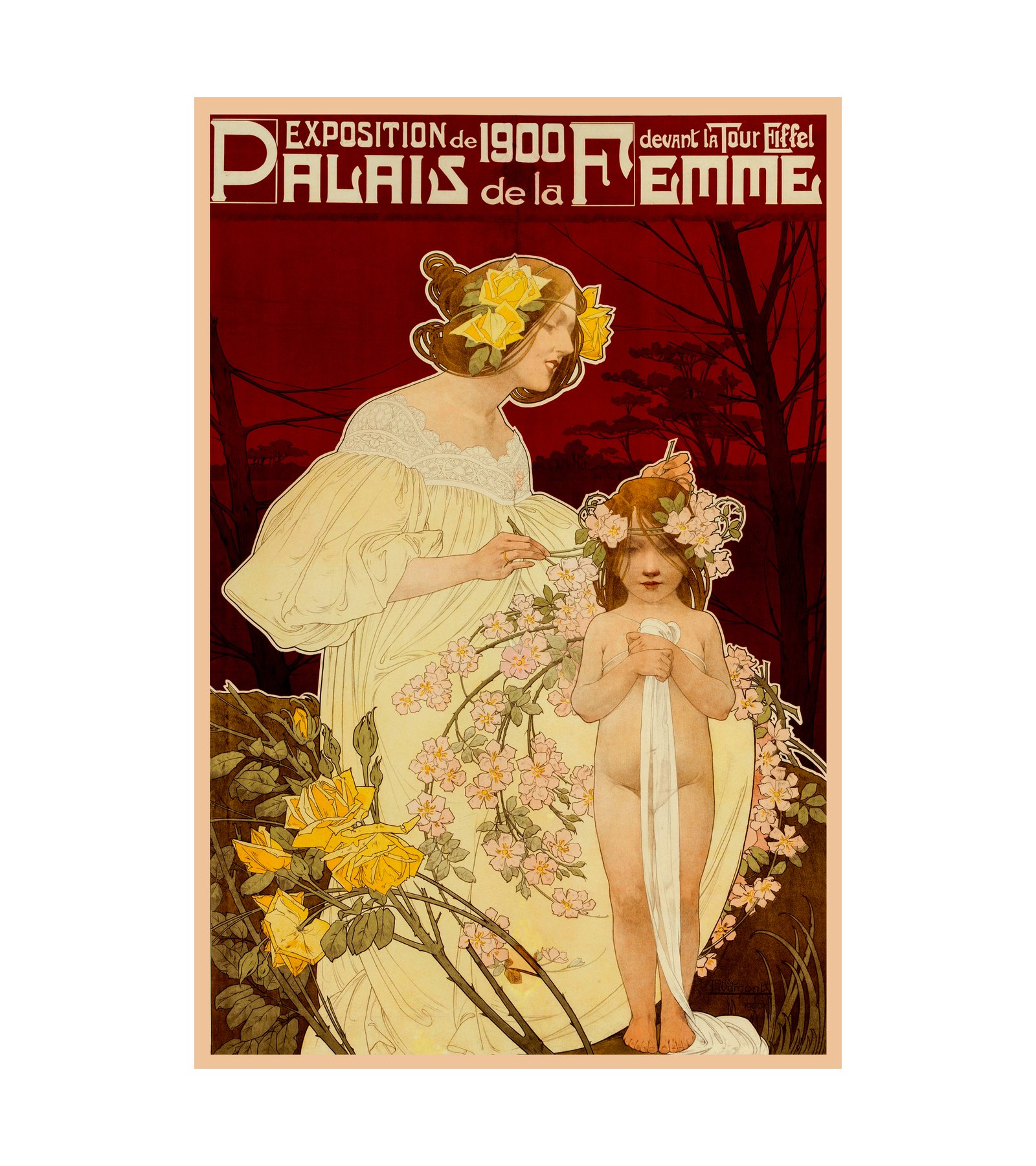 1900 PRIVAT LIVEMONT - Exposition, Palais de le Femme 