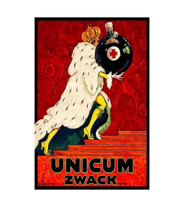 1924 Zwack Unicum Liqueur Hungary 