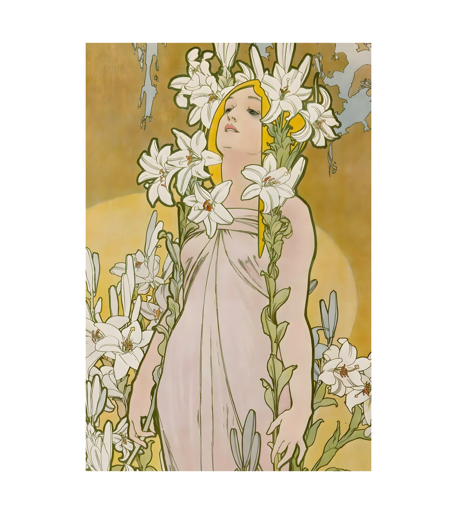 1898 Alphonse Mucha - The Flowers - Lily 