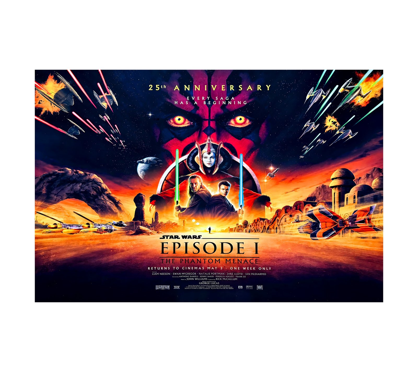 1999 Star Wars- Episode 1 – The Phantom Menace 25th Anniversary 