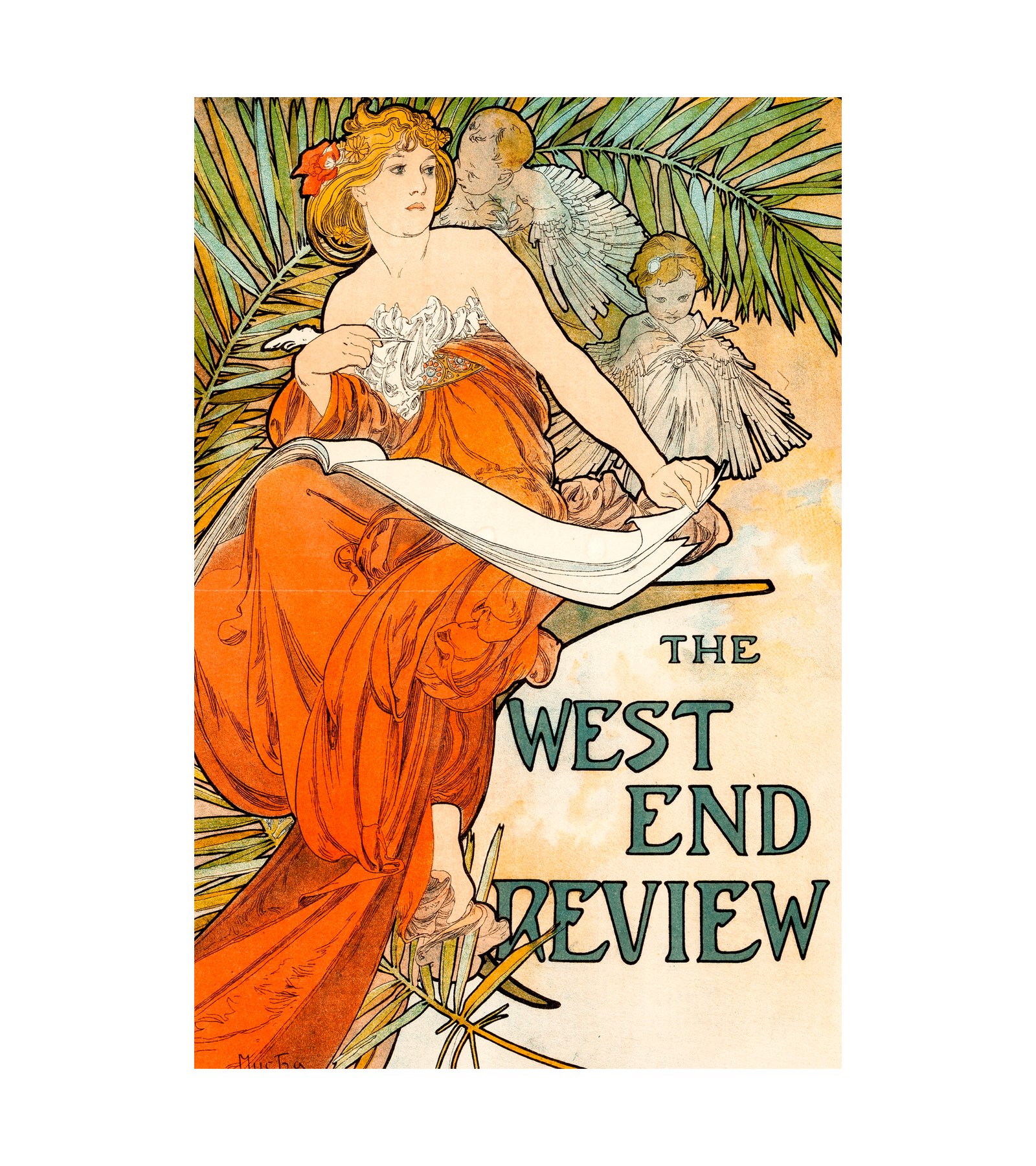 1897 ALPHONSE MUCHA (Czechoslovakian, 1860-1939) West End Review 