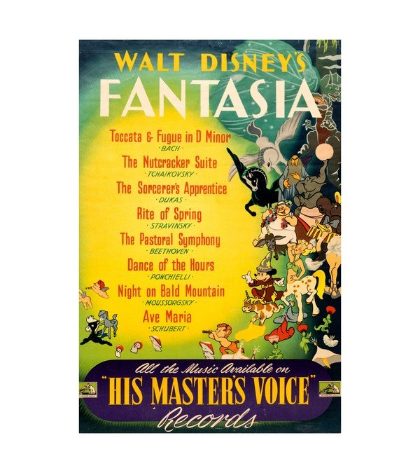 1940 Fantasia Soundtrack RARE 'His Masters Voice' RCA 
