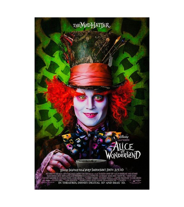 2010 Alice in Wonderland Johnny Depp 