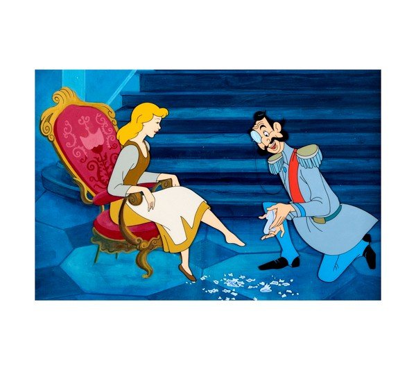 1957 Cinderella Shoe Fitting (Walt Disney) 