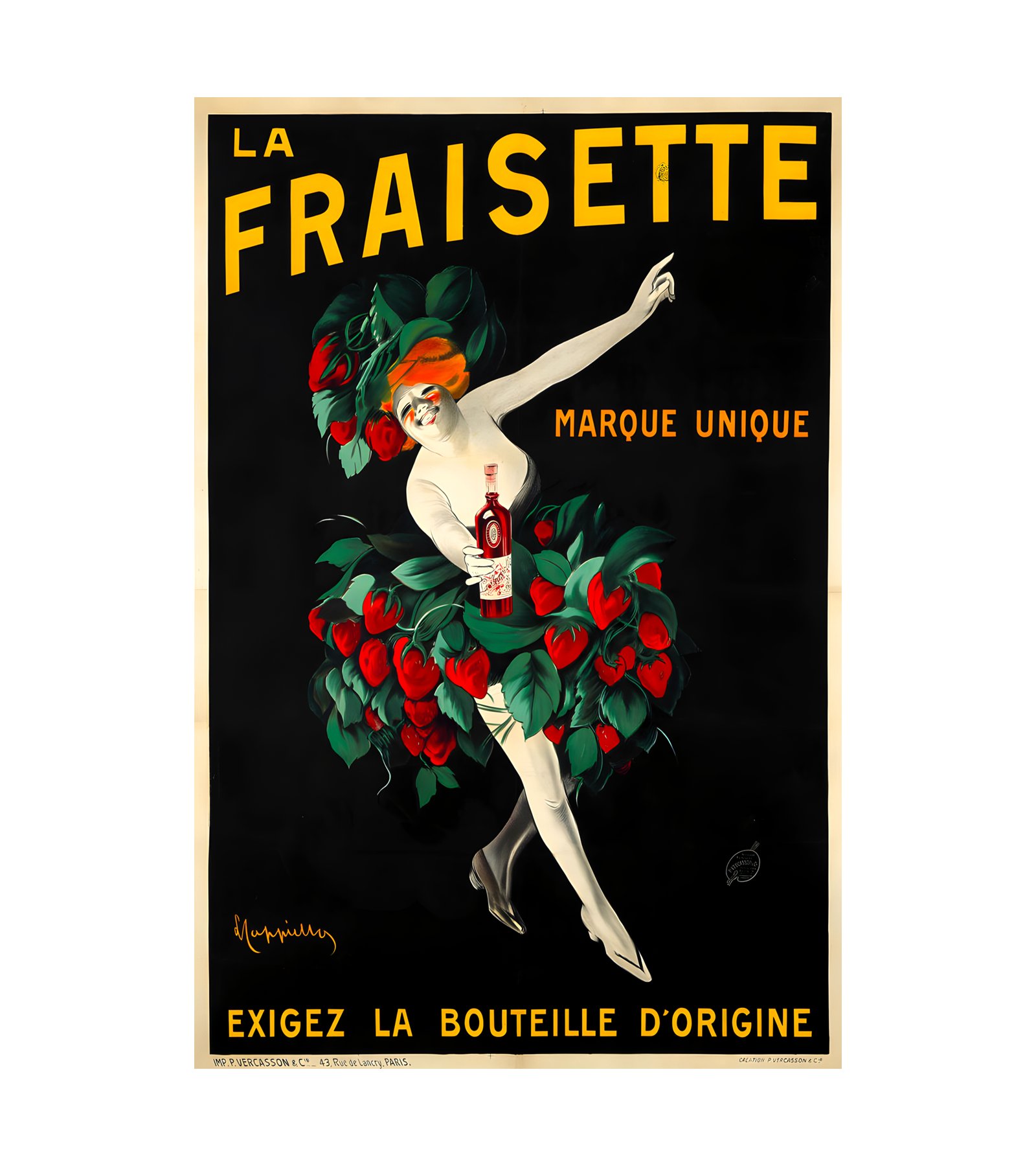 1909 LEONETTO CAPPIELLO - La Fraisette - Imp. P. Vercasson, Paris 