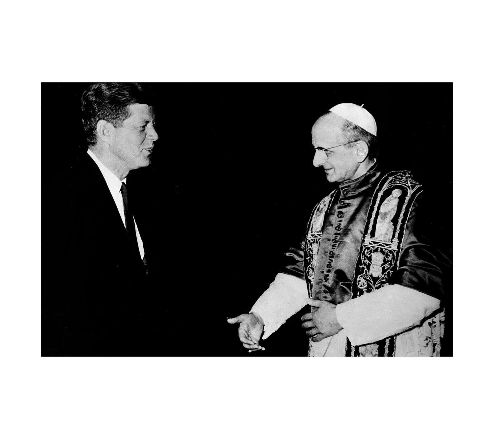 1963 John F. Kennedy and Pope Paul VI at the Vatican