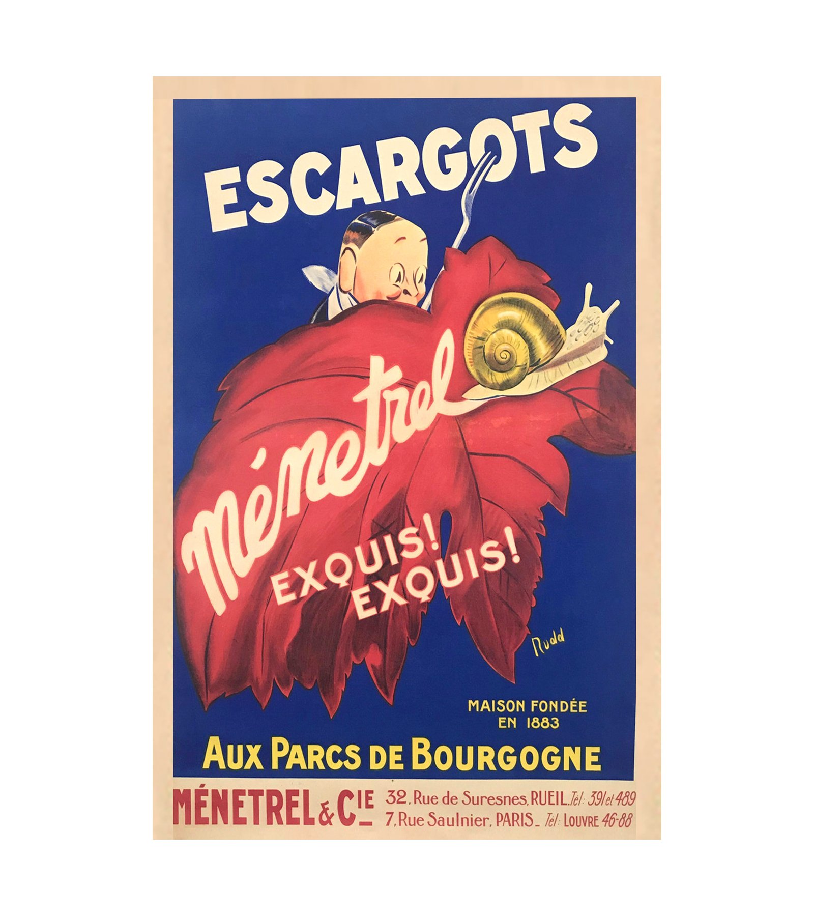 1926 Escargots Menetrel