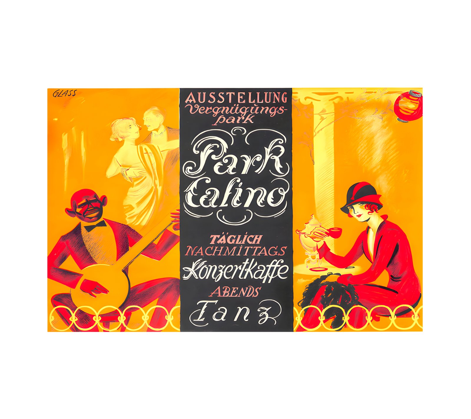 1924 FRANZ PAUL GLASS - Park Casino Kohler, Munchen 