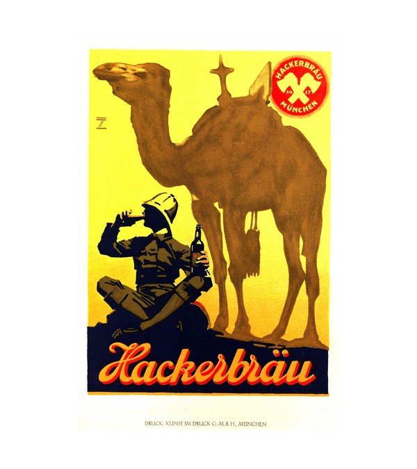 1926 Ludwig Hohlwein Hackerbrau Beer