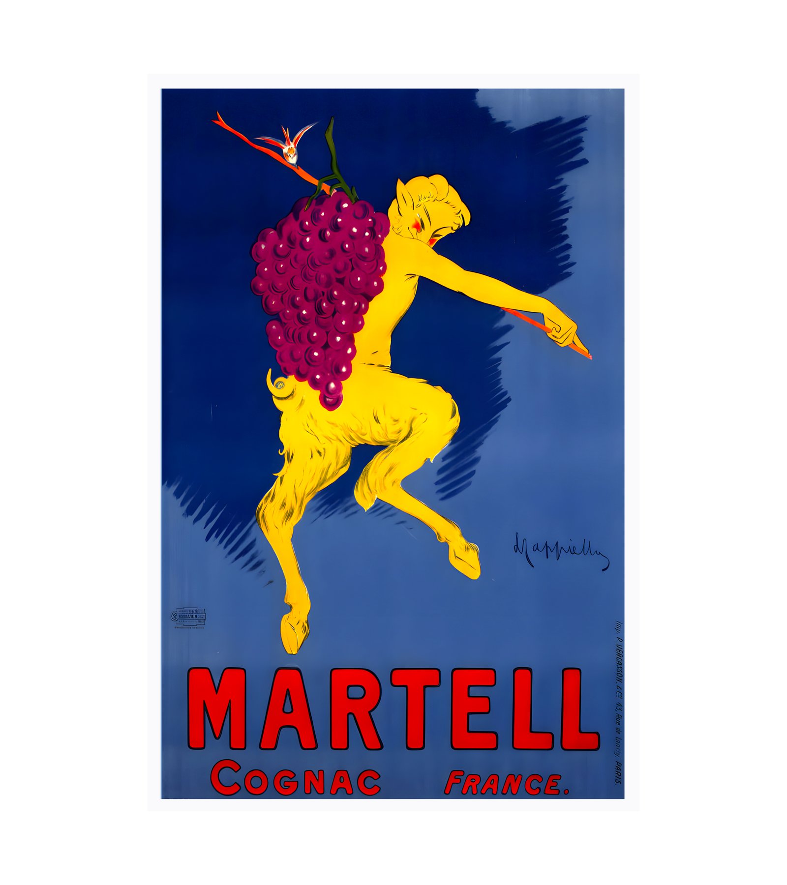 1905 LEONETTO CAPPIELLO - Martell Cognac - Imp. Vercasson, Paris 