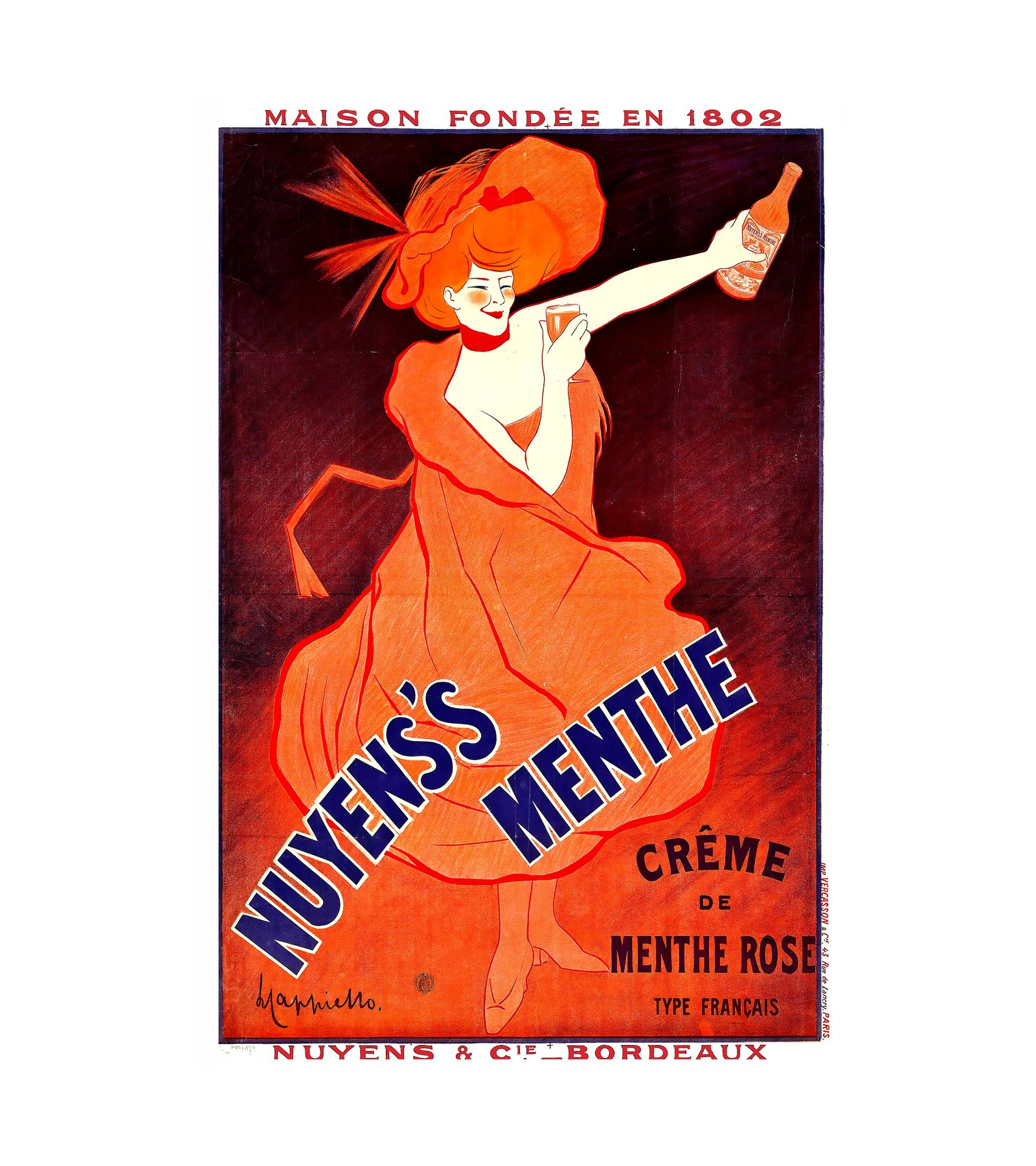 1922 Nuyens’s Menthe Leonetto Cappiello (Italian, 1875-1942) 