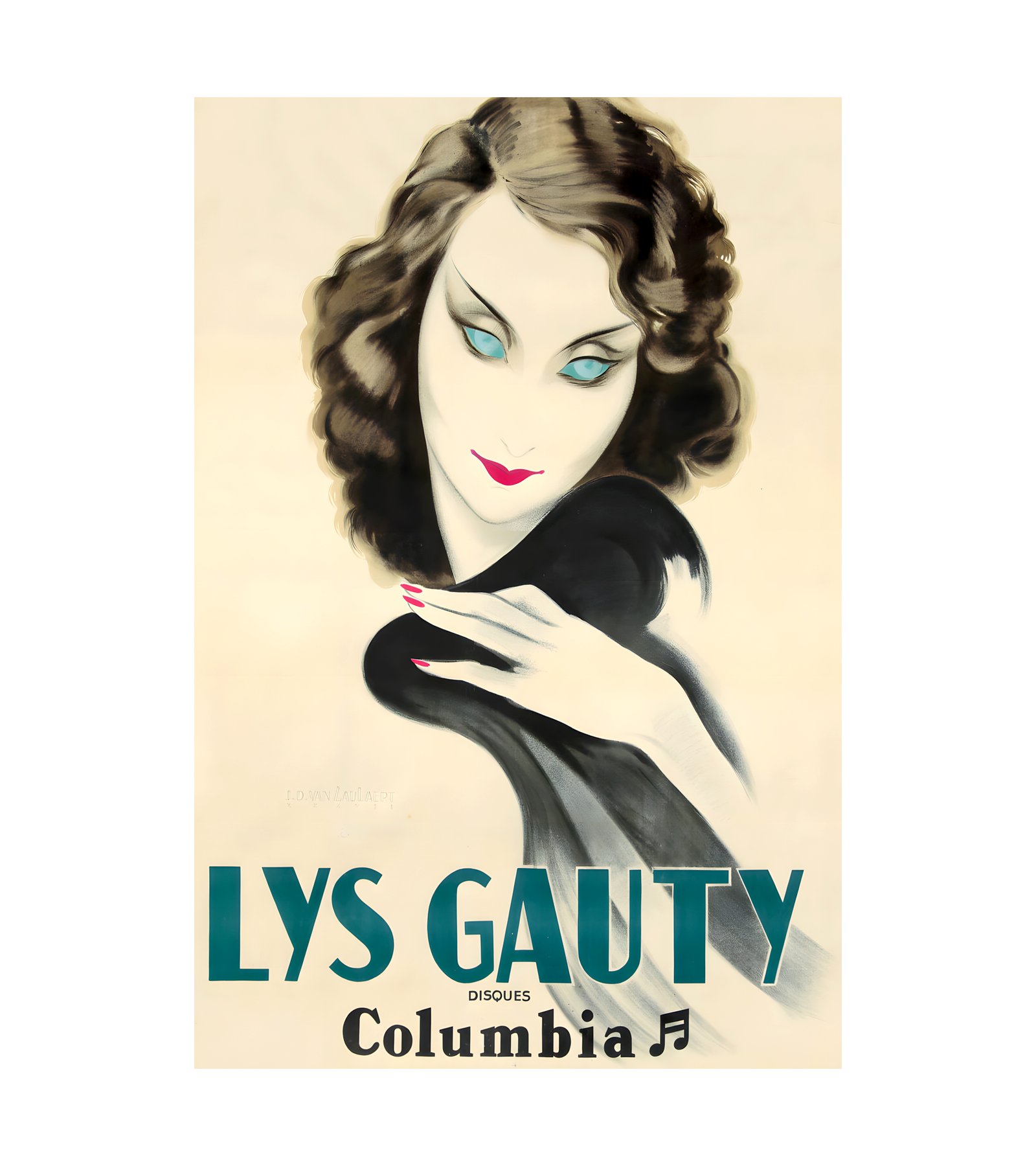 1937 JEAN-DOMINIQUE VAN CAULAERT - Lys Gauty - Disques Columbia- Imp Courbet, Paris 