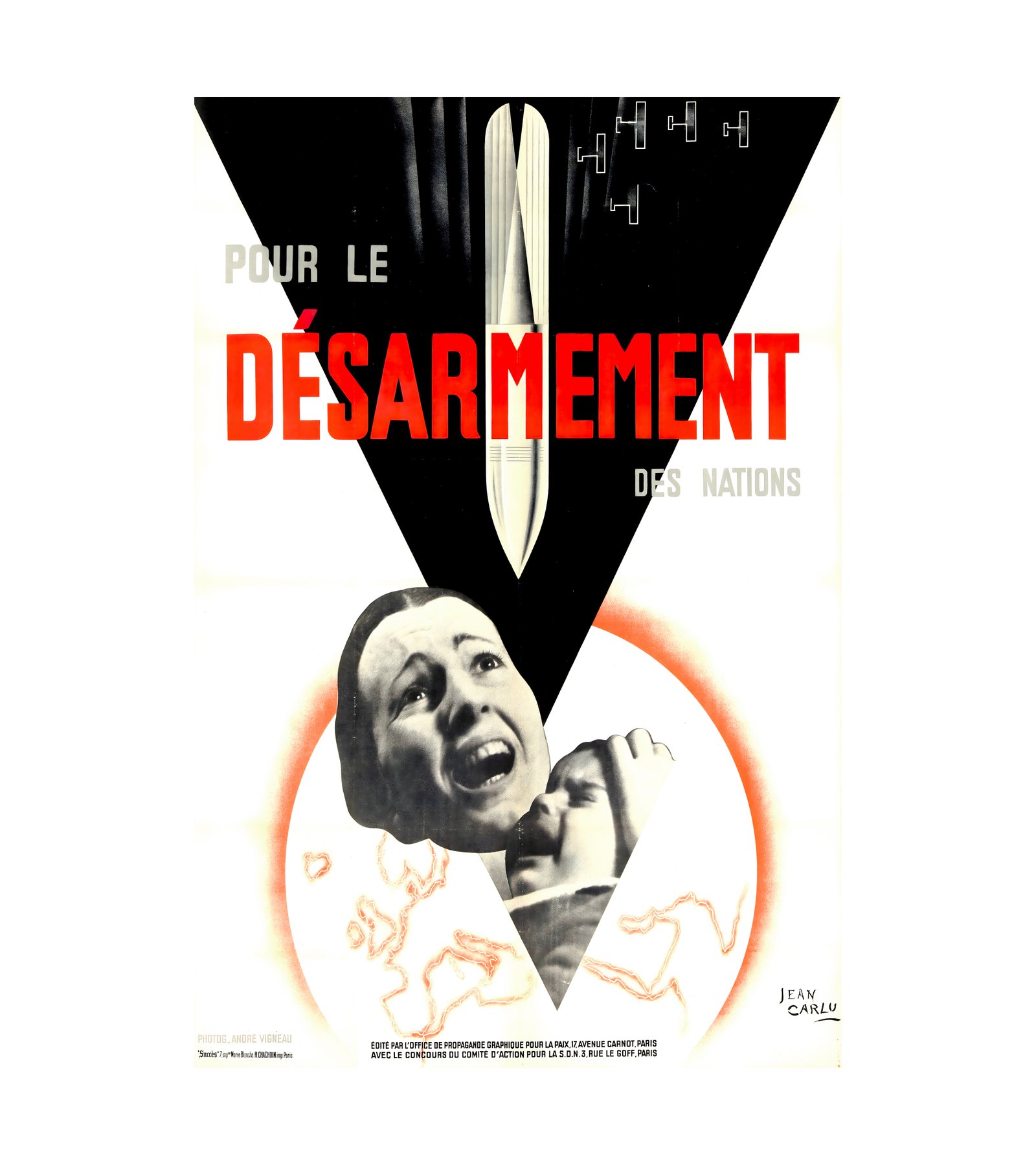 1932 JEAN CARLU - Desarmement H. Chachoin, Paris 