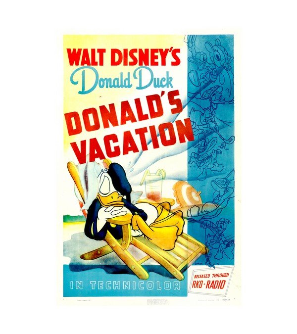1940 Donald's Vacation (RKO) 