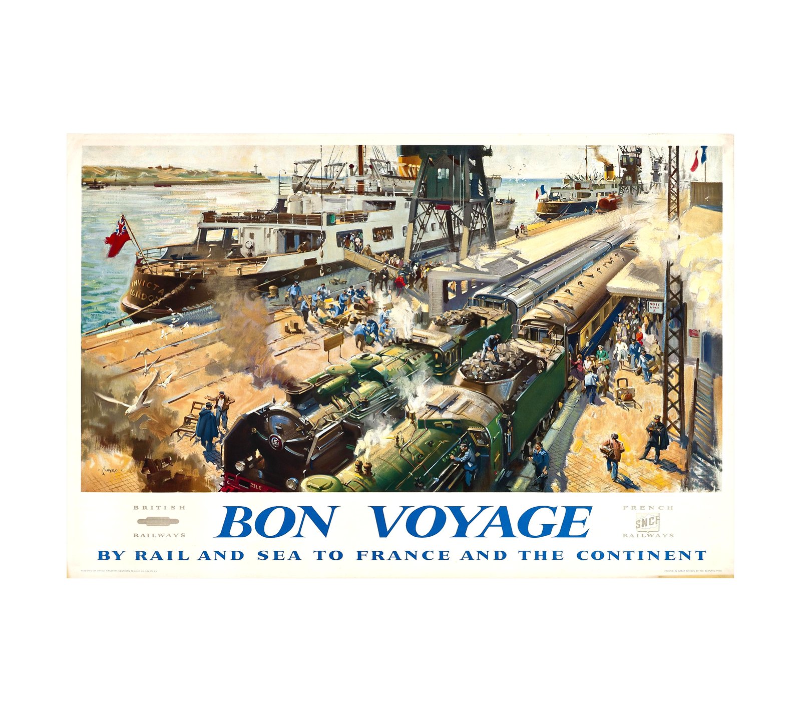 1906 Bon Voyage British and French Railways 