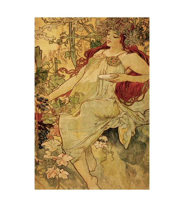 1894 The Seasons Autumn by Alphonse Mucha