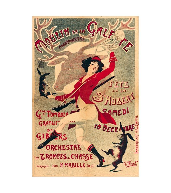 1900 Moulin de la Galette - Fete de la St Hubert