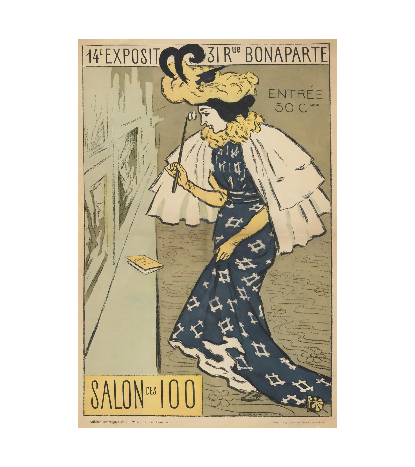 1895 Salon des 100 by Fernand Fau 