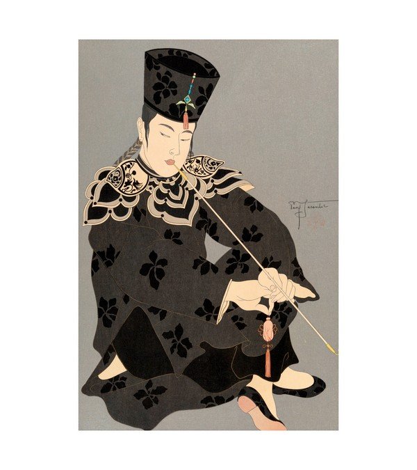 Paul Jacoulet (French, 1902-1960) Le Lotus Noir Chine