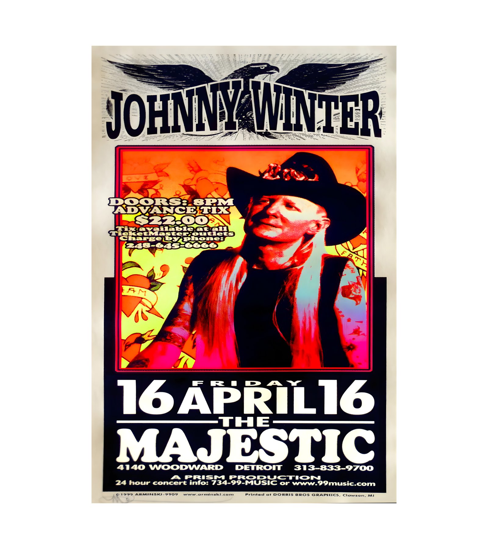 1999 Johnny Winter Detroit 