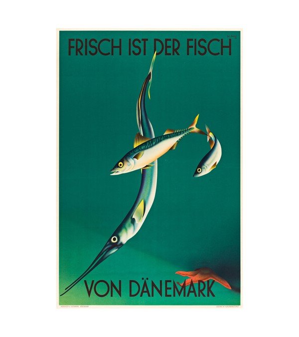 1938 Frisch Ist Der Fish Danemark
