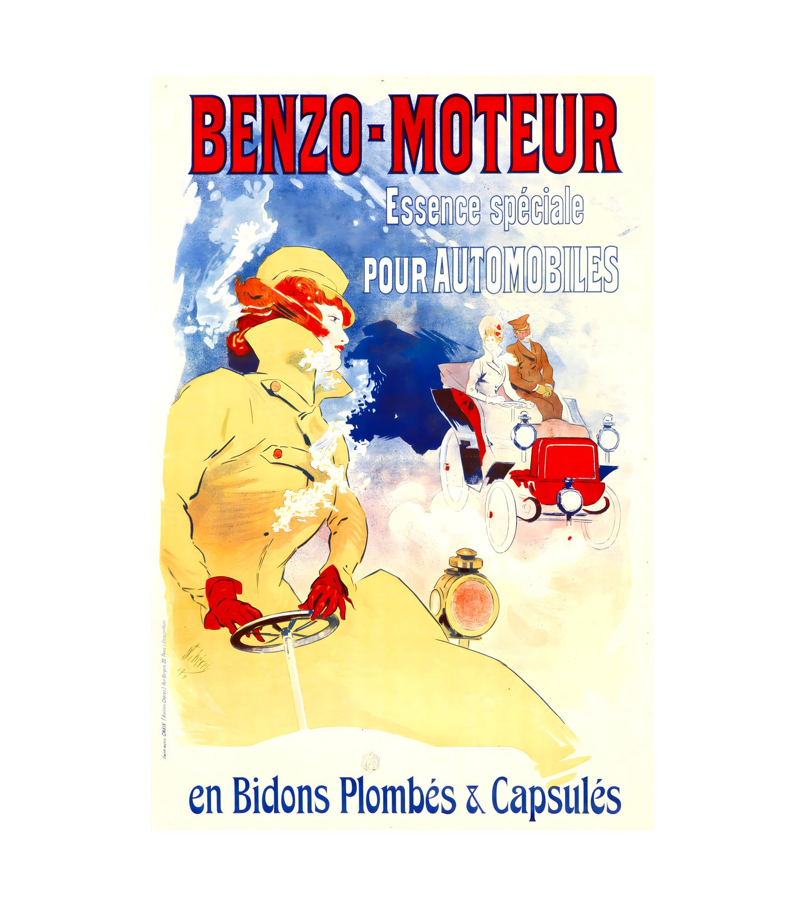1900 JULES CHERET - Benzo-Moteur - Imp. Chaix, Paris 