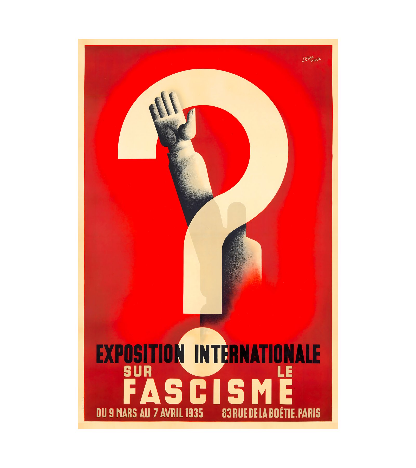 1935 JEAN PAUL - Exposition Internationale Fascisme - Imp Springer, Paris 