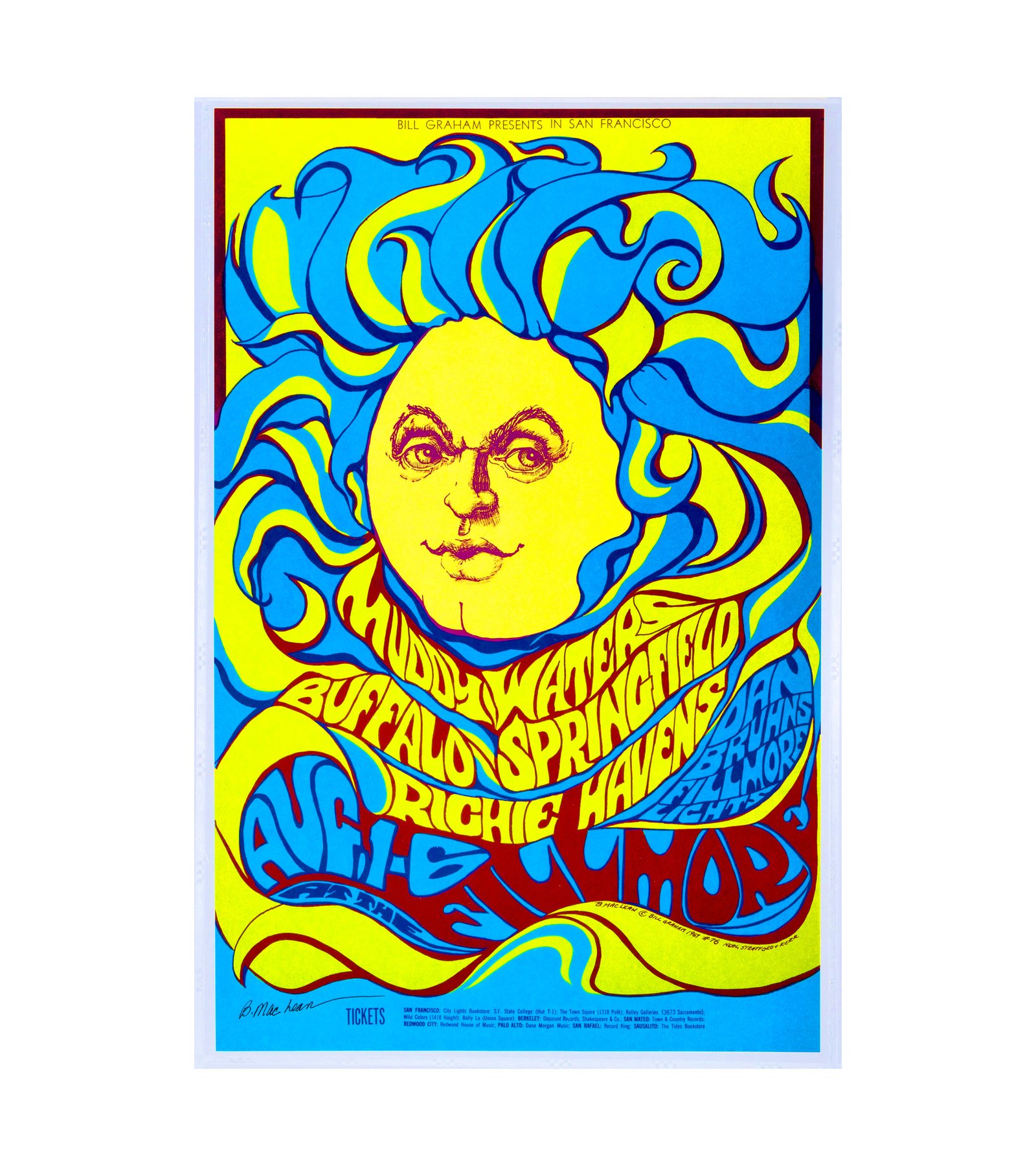  1967 BG-76 Buffalo Springfield, Muddy Waters Fillmore