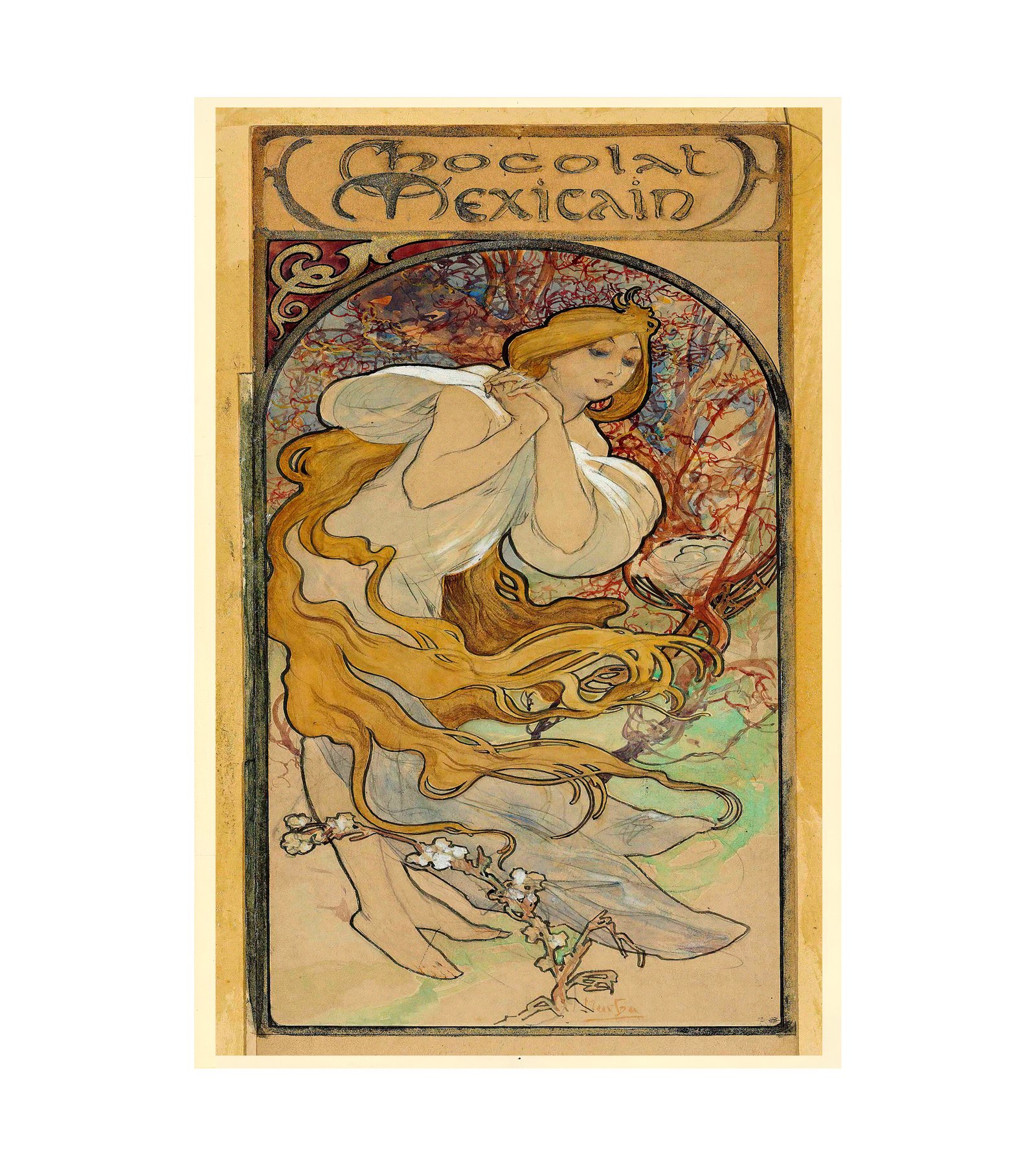 1897 Chocolat Mexicain Alphonse Mucha (Czech)