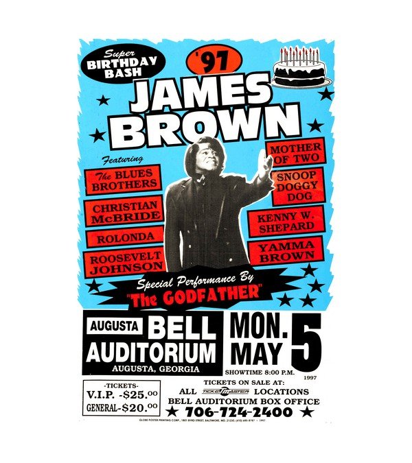 1997 James Brown 'Super Birthday Bash' Bell Auditorium 