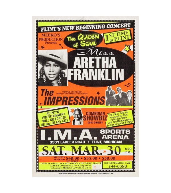 1995 Aretha Franklin at I.M.A Sports Arena 