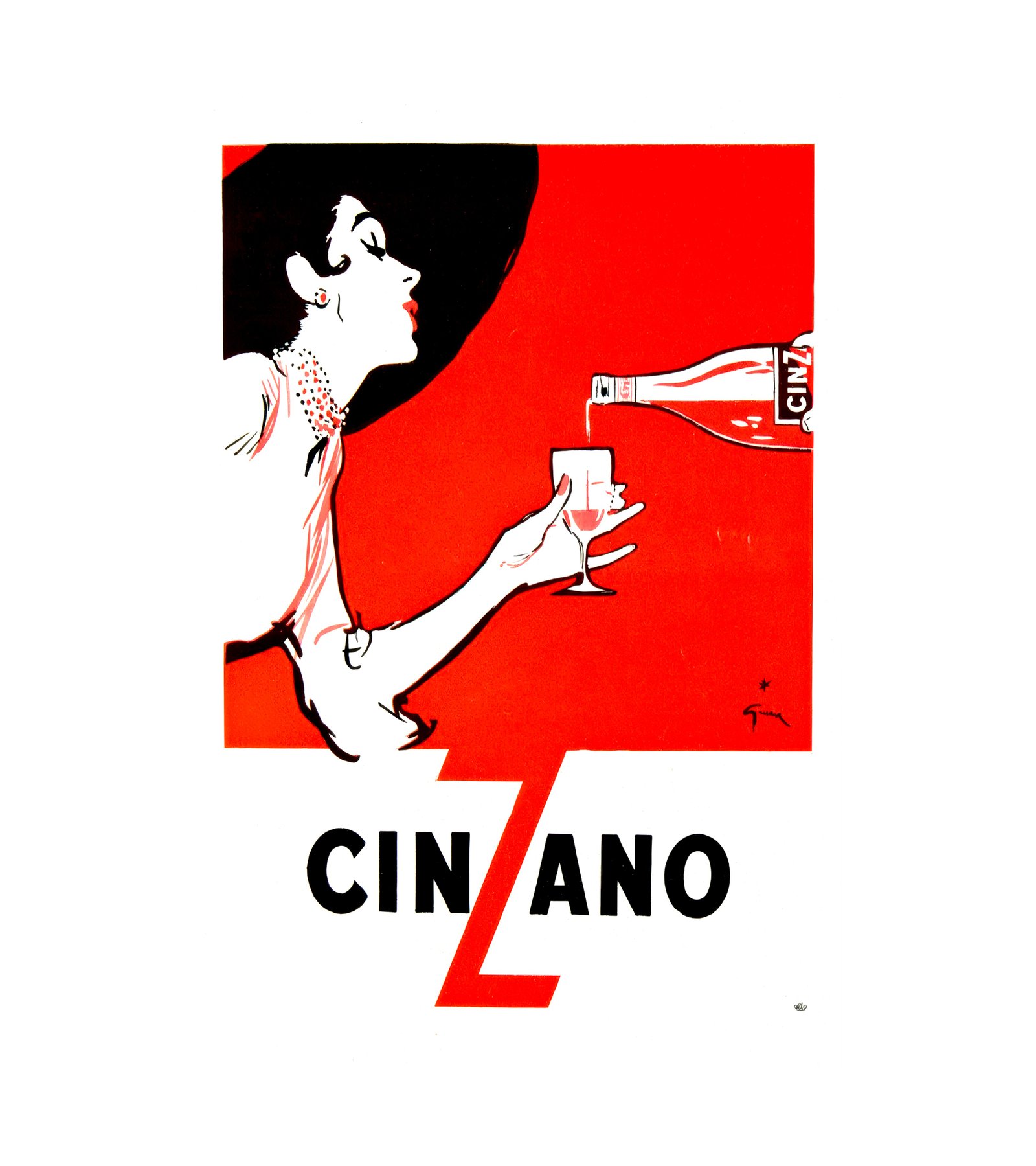 1953 Cinzano - Rene Gruau