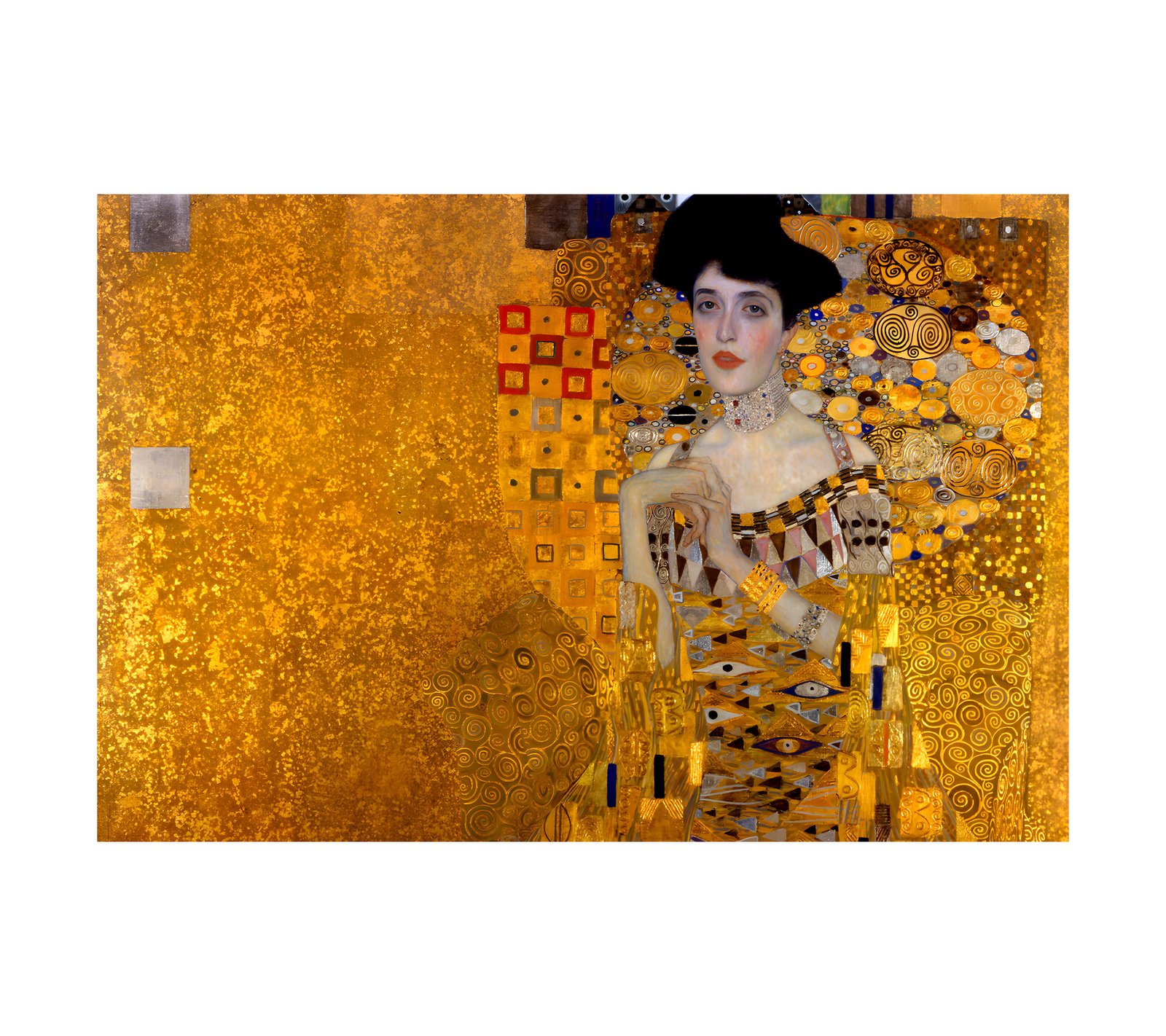 1907 Gustav Klimt - Adele Bloch Bauer (Horizontal)