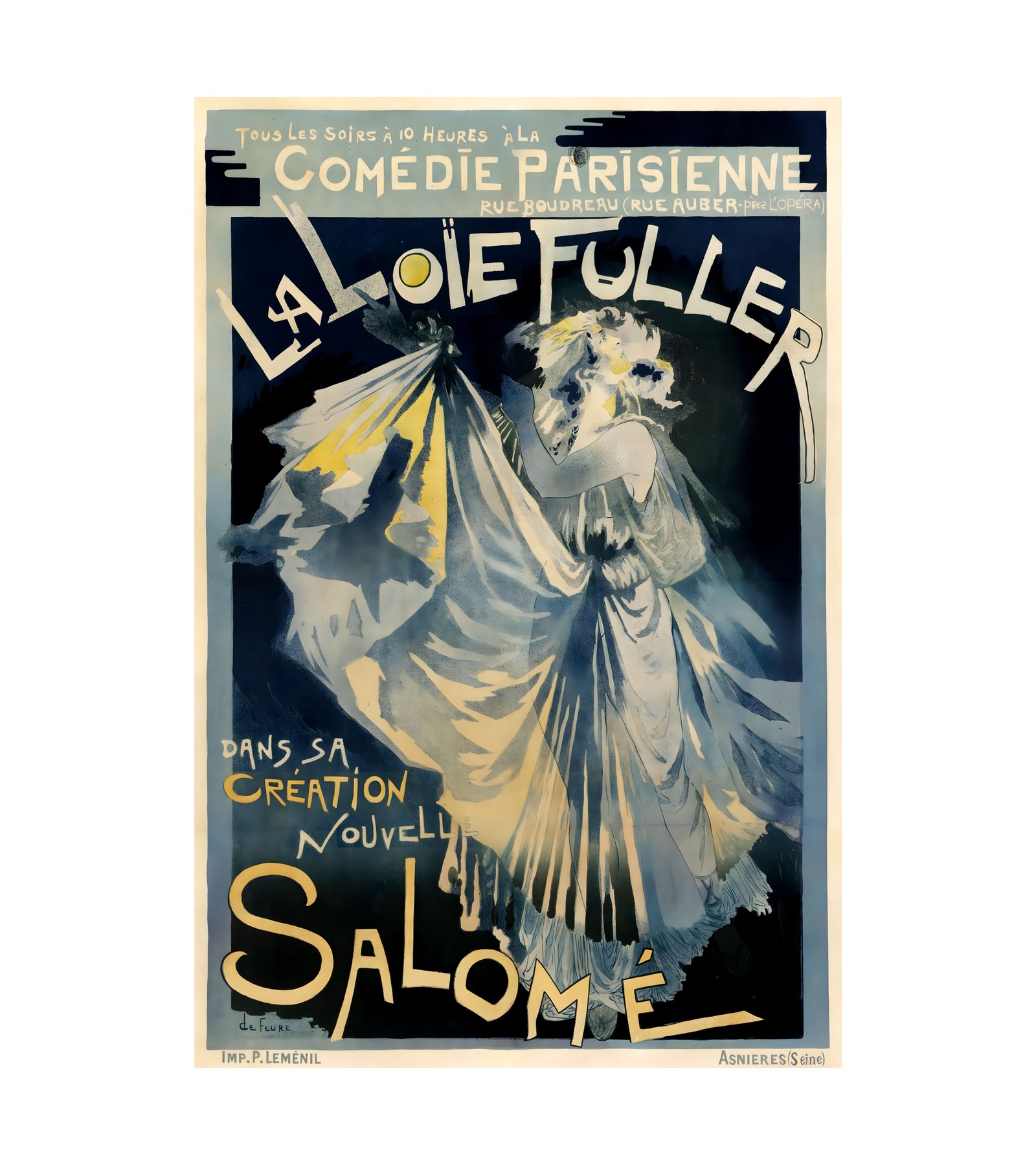1895 Georges de Feure - La Loie Fuller - Salome 