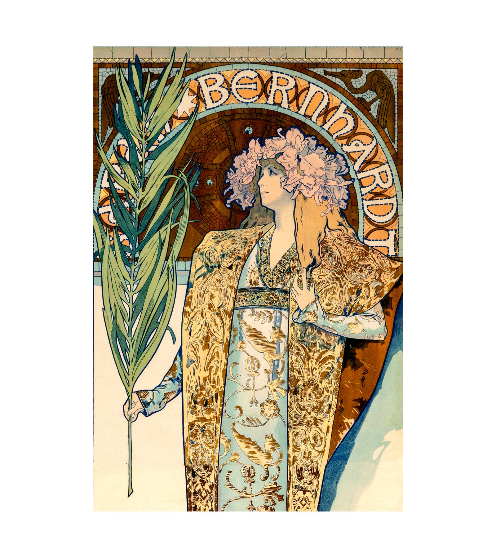 1896 Alphonse Mucha (Czechoslovakian, 1860-1939) Sarah Bernhardt - American Tour 